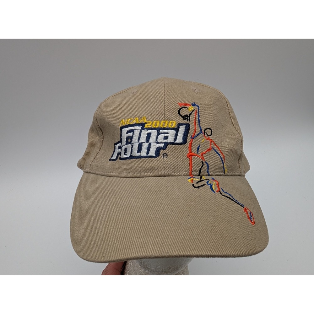 Vintage Sahara 2000 NCAA Final Four Indianapolis Hat Khaki Adjustable Strapback